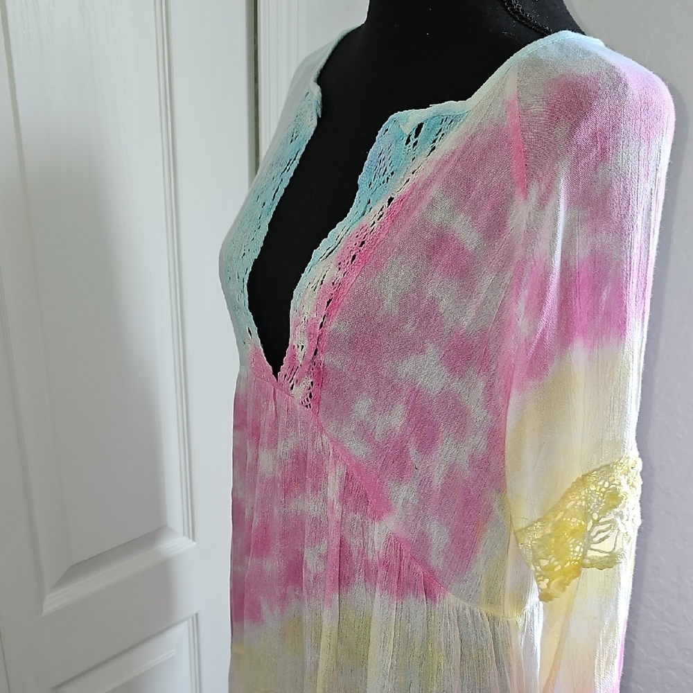 Tie-Dye Dress/Beach Cover-up - Picture 7 of 17